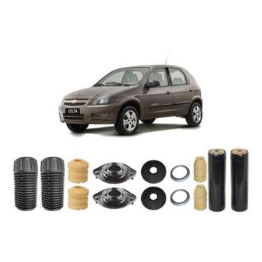Imagem de Kit Batente Suspensão Dianteira Traseira Celta 2012 2013 14 - Qualykit