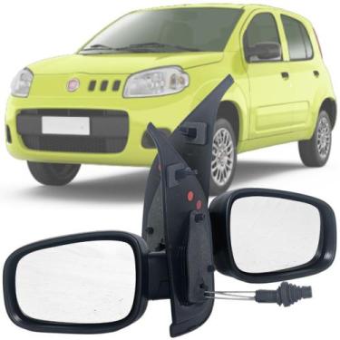 Imagem de Par Espelhos Retrovisores Fiat Uno Vivace Way Evo Sporting 2010 2011 2