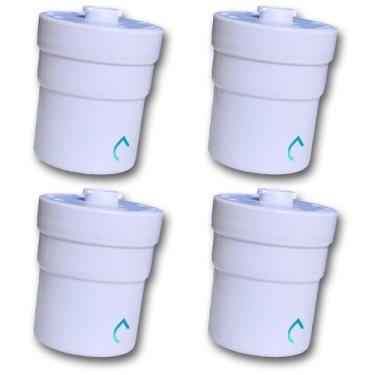 Imagem de Kit 4 Refil Filtro Purific Compatível Purificador Rosca Encaixe Branco