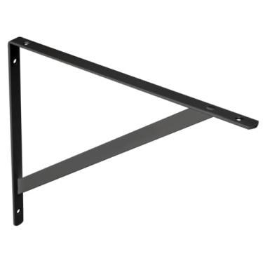 Imagem de PRAT.K Suporte Preto 50 cm para Prateleira (Mão Francesa) – Resistência e Durabilidade