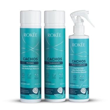 Imagem de Kit  Shampoo + Condicionador 300ml + Fluído Cachos 240ml