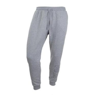Imagem de Calça Masculina Fila Moletom Classic Cinza Mescla - F11L011-Masculino