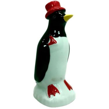 Imagem de Pinguim De Geladeira Porcelana Enfeite Decoração Cozinha 17 Cm Altura 