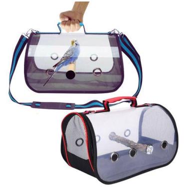 Imagem de Bolsa Pássarinho Caixa Transporte Aves Papagaios Calopsita Canario Per