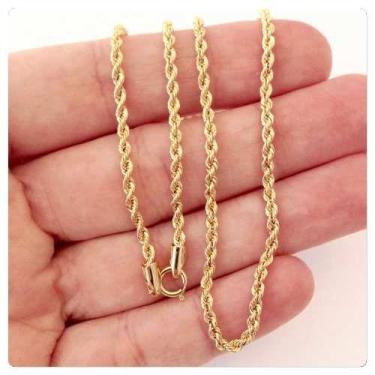 Imagem de Corrente E Pulseira Torcido Grossa 4,4 gramas Ouro 18k - RD Magazine