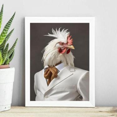 Imagem de Quadro Decorativo Galo Elegante 33X24Cm - Quadros On-Line