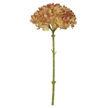 Imagem de HASTE HORTENSIA LARANJA OUTONO 47cm - Flor Arte