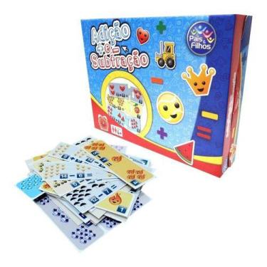 Imagem de Brinquedo Jogo Escolar Ensina Adição Somar E Subtração Educa - anjo da
