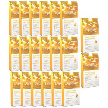 Imagem de 400 Folhas Prontas Depilação Corporal Depilflax Natural