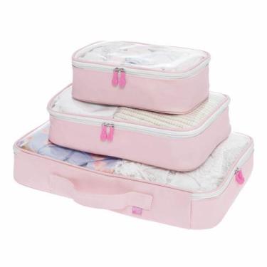 Imagem de Organizador De Malas Linha Estampado Para Viagem 3 Peças - Momis Petit