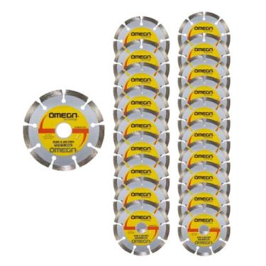 Imagem de Kit C/ 20 Discos de Corte Diamantado 110mm X 20mm Serra Mármore - OMEG