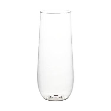 Imagem de Party Essentials Copos de torragem de taças de champanhe de plástico de 255 g, inquebráveis, inquebráveis, inquebráveis, 100% livres de BPA, 16 unidades, transparente