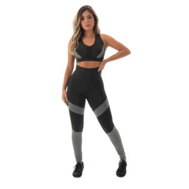 Imagem de Conjunto Fitness Fristyle Legging E Top Academia Feminino, M