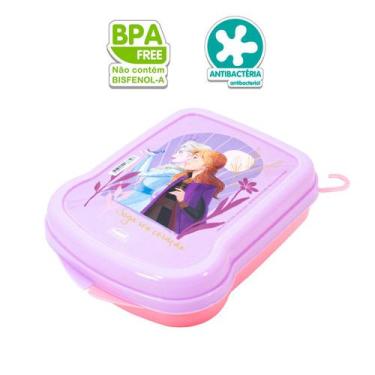 Imagem de Sanduicheira Escolar Infantil Frozen Lancheira Plasútil