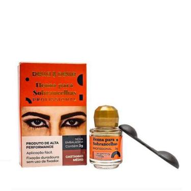 Imagem de Della & Delle Henna para Sobrancelhas - Castanho Médio 3g
