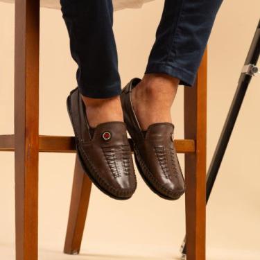 Imagem de Mocassim Casual Masculino Sapatilha Casual em Couro Legitimo Conforto 