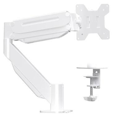 Imagem de Suptek Suporte para monitor único, suporte de braço para monitor Ultrawide, suporte de mesa única adequado para tela de 49 polegadas, 21 kg, altura pneumática, braçadeira C e suporte de mesa com
