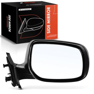 Imagem de A-Premium Espelho retrovisor manual do lado do passageiro - Compatível com Toyota Yaris 2006-2011 - Espelho retrovisor externo preto dobrável manual não aquecido - Substituição # 8791052670