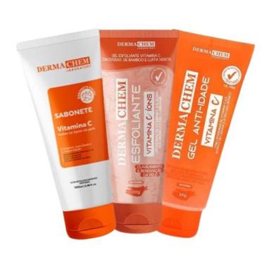 Imagem de Kit Clareador Facial  Anti Idade Vitamina C Dermachem
