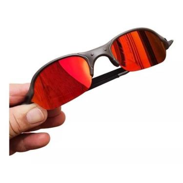 Imagem de Oculos de Sol Romeo2 Vermelho Juliet X-Metal Polarizado Lupa Pinada Do