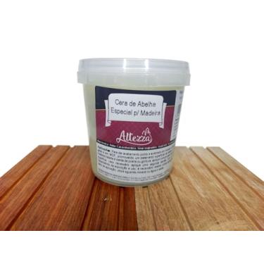 Imagem de Cera de Abelha Especial Para Madeira Lustra e Brilha Atóxica e Incolor Polimento de Móveis Vintage Demolição e Mogno Tábua de Carne e Churrasco 350g Embalagem Econômica