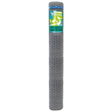 Imagem de Tela Galinheiro Hexagonal Coleira Branca Malha 2 Fio 23 BWG 1,80 x 50 Metros