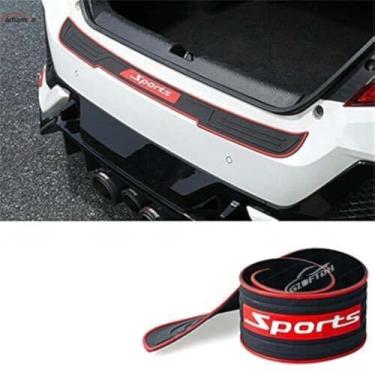 Imagem de GZBFTDH Protetor de pára-choques traseiro, protetores de entrada de tronco de borracha resistentes a arranhões, acessórios de peitoril da porta do carro para Hyundai Tucson Elantra (Elantra 2018-2020)