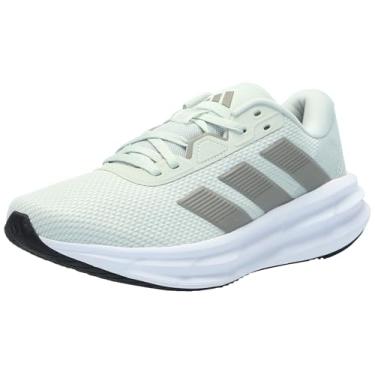 Imagem de adidas Tênis de corrida feminino Galaxy 7, Linho verde/prata seixo/preto, 41