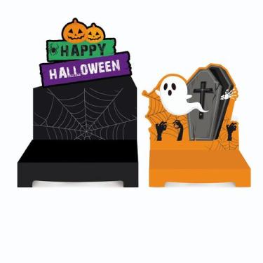 Imagem de Kit Suporte para Doces "Scary Night" Halloween - 2 unidades - Cromus -