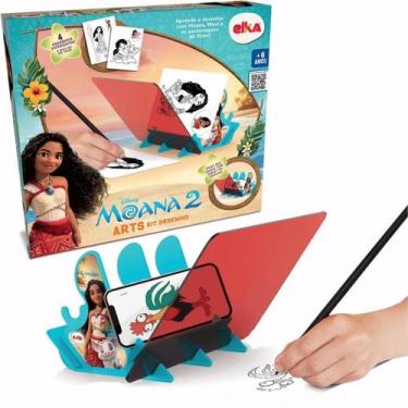 Imagem de Kit Arts de Desenho Moana 2 Infantil Elka