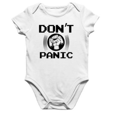 Imagem de Body Bebê Algodão Don't Panic - Foca na Moda, Branco, G