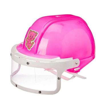 Imagem de Capacete Infantil Gatinha Rosa  (Brinquedo) - Pica Pau