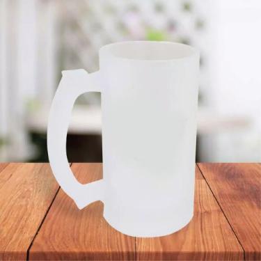 Imagem de Caneca De Chopp Jateada Vidro Para Cerveja Presente Amigo Pai Namorado