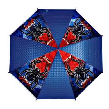 Imagem de Guarda chuva infantil dark spider cabo longo sombrinha ds072mt - SEMAX