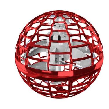 Imagem de Brinquedo Bola Drone Flutua Manobras Radicais Fly Nova Vermelho Polibr