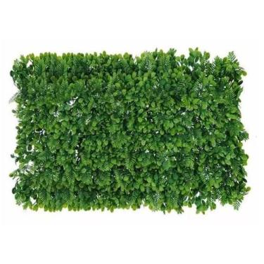 Imagem de Planta Folhagem Artificial Placa Grama Mix Verde 60x40cm - FLORESCER D