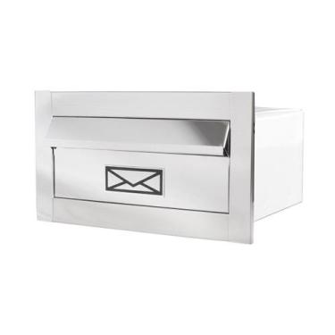 Imagem de Mini Caixa De Correio carta Inox polido brilhante espelhada Compacta 2