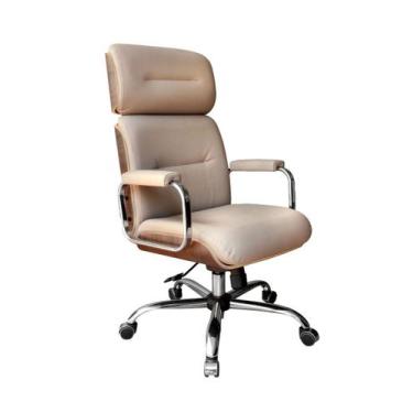 Imagem de Cadeira Eames Presidente Linha Capa em Madeira Marrom - Design Office