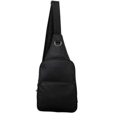 Imagem de Mochila Transversal Rafi 8000, Preto, Marrom