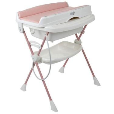 Imagem de Banheira Burigotto Splash+ Com Suporte E Trocador Rosê Madder U