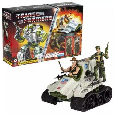 Imagem de Transformers Collaborative GI Joe -  Transformers Autobot Kup Triple T e Sgt Slaughter e Leatherneck -  Hasbro