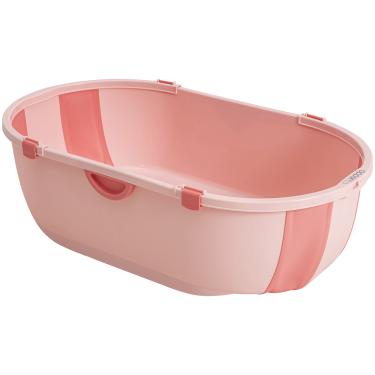 Imagem de Banheira de Bebe Dobravel Compacta Kiddo Flap Rosa Menina