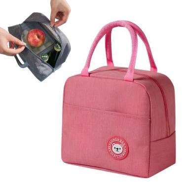 Imagem de Lancheira Bolsa Térmica Com Isolamento Portátil Marmita para viagem es