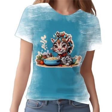 Imagem de Camiseta Camisa Tshirt Chefe Zebra Cozinheira Cozinha 4 - Enjoy Shop, 