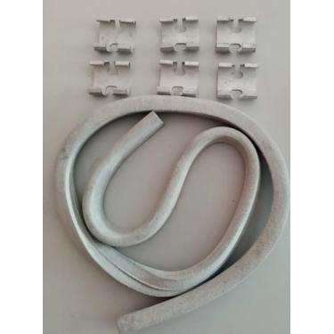 Imagem de Guarnição vidro do farol com travas Gol/Voyage/Saveiro quadrado - NEW 