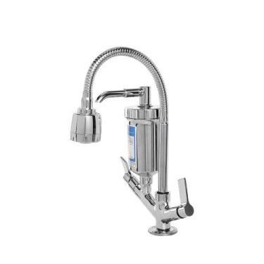 Imagem de Torneira Metal Inox Filtro Gourmet Pia Mesa Cozinha Bancada Del Metais