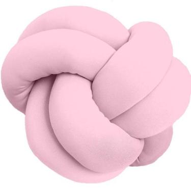 Imagem de Almofada de nó Escandinavo Rosa Claro - Díspar Design