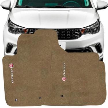 Imagem de Tapete Carpete Tevic Fiat Argo 2017 18 19, Bege