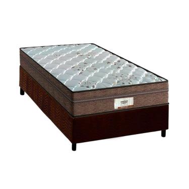 Imagem de Cama Box Solteiro: Colchão Molas Ensacadas Probel Pallace + Base Brown(88X188)