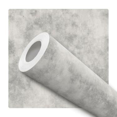 Imagem de Papel de Parede Vinílico Cimento Queimado Escuro Sala 12m - DELIQUADRO